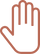 Terracotta vector image of a hand